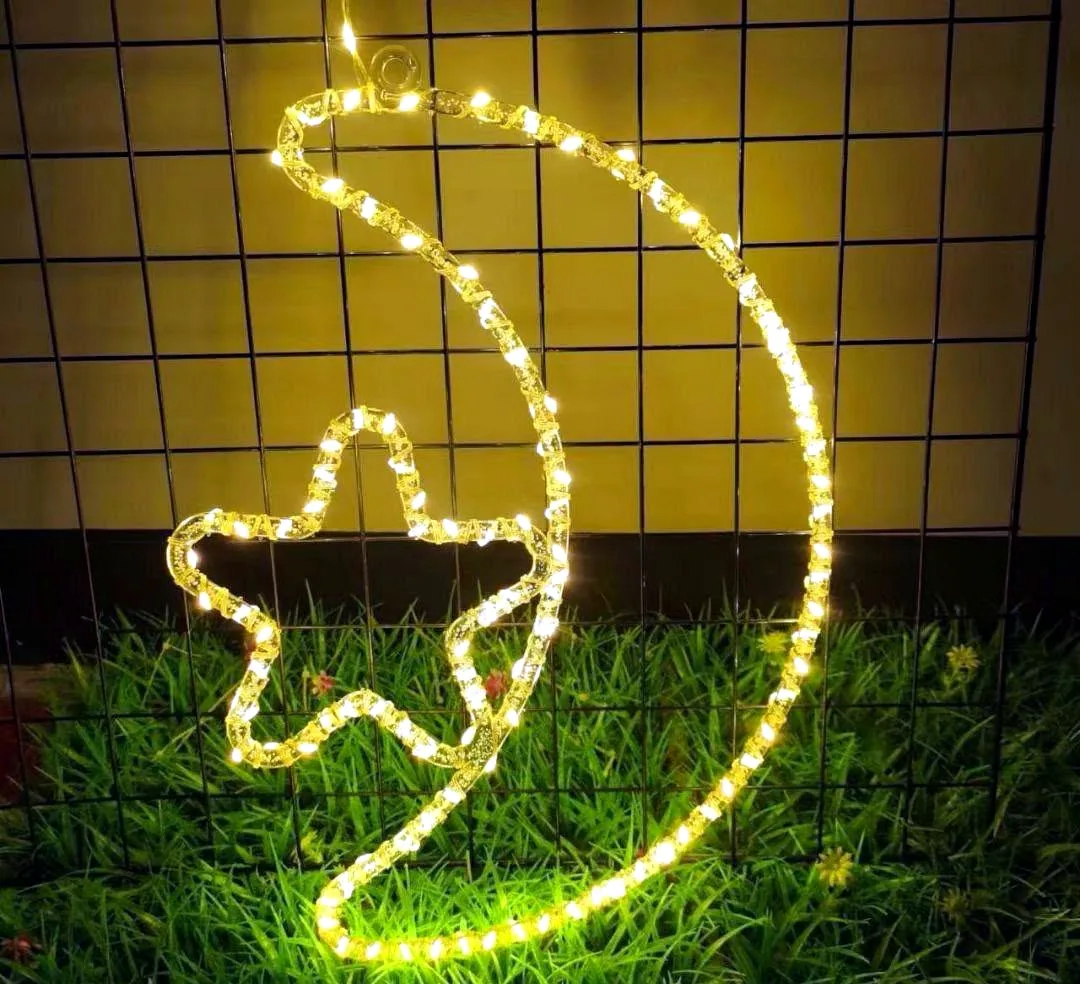 Garden tree wrap lighting